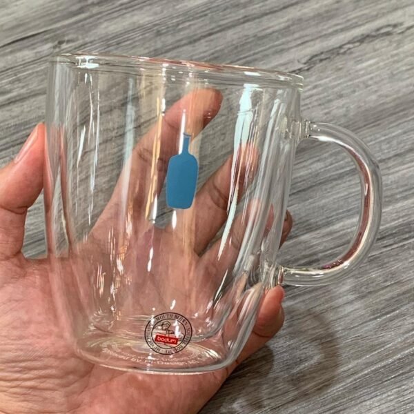 BLUE BOTTLE COFFEE。藍瓶。bodum。耐熱。冷飲 ＆ 熱飲。雙層。玻璃杯：圖片 14