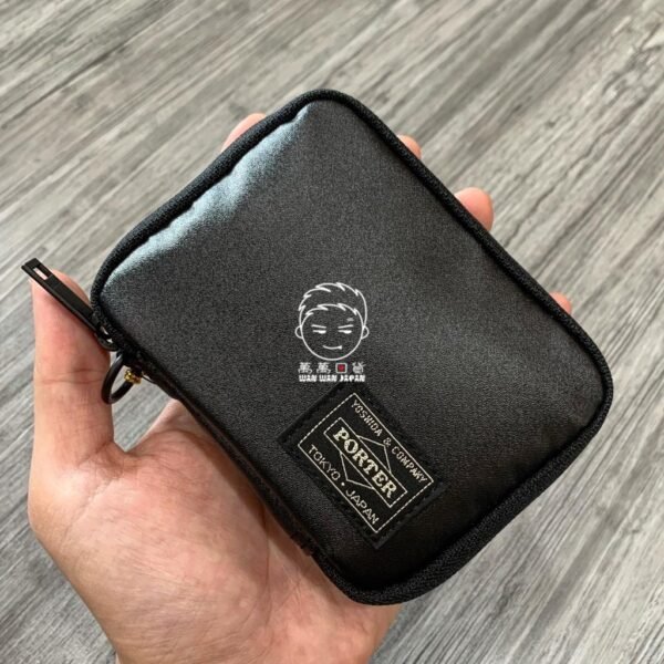 日本製。PORTER。YOSHIDA & CO。654-07081。拉鍊式。附扣環。零錢包