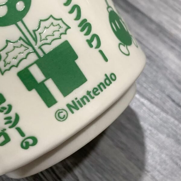 日本製。任天堂。SUPER MARIO。超級瑪利歐。磁製。湯杯。茶杯（綠色款）：圖片 10