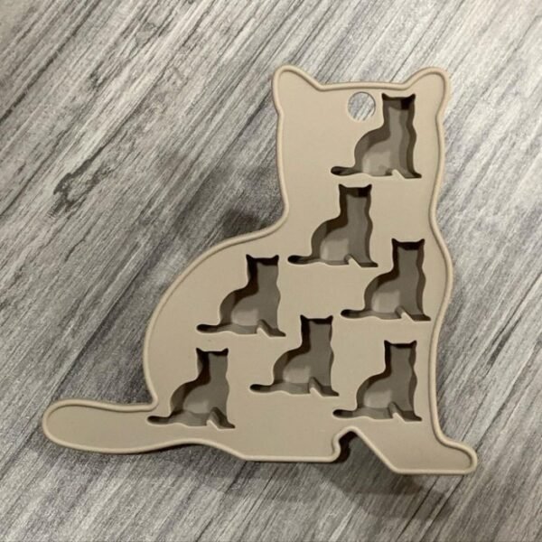 Silicone Tray。貓咪。矽膠。耐高溫。烤箱模。冰塊。製冰盒。製冰模：圖片 4