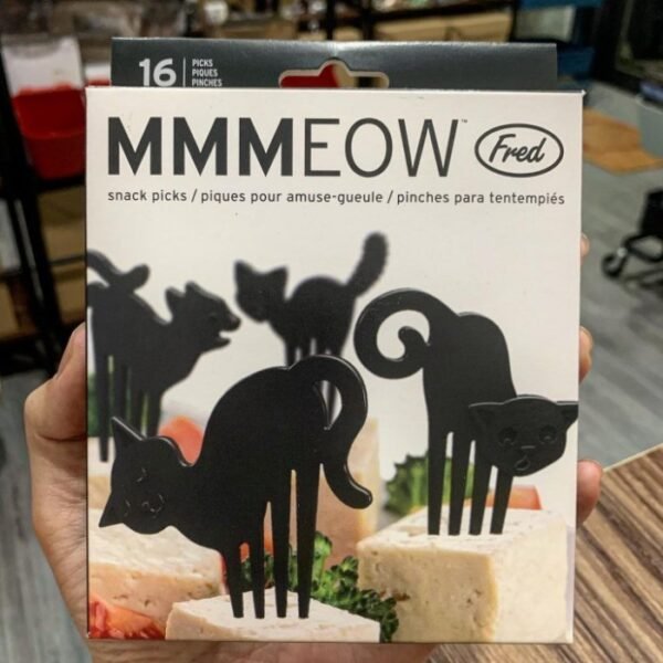 FRED。MMMEOW。黑貓。水果。點心。叉組