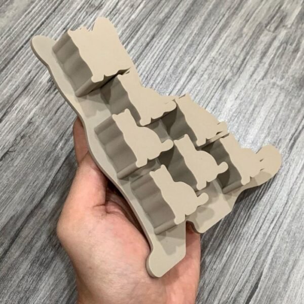 Silicone Tray。貓咪。矽膠。耐高溫。烤箱模。冰塊。製冰盒。製冰模：圖片 7