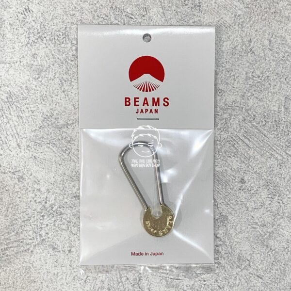 日本製。BEAMS JAPAN。A&F × BEAMS。不鏽鋼。黃銅。鑰匙圈：圖片 4