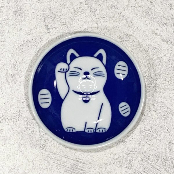 現貨區。日本製。和食器。美濃燒。緣起物。招財貓。招福貓。瓷盤。瓷碟。小盤。小碟：圖片 4