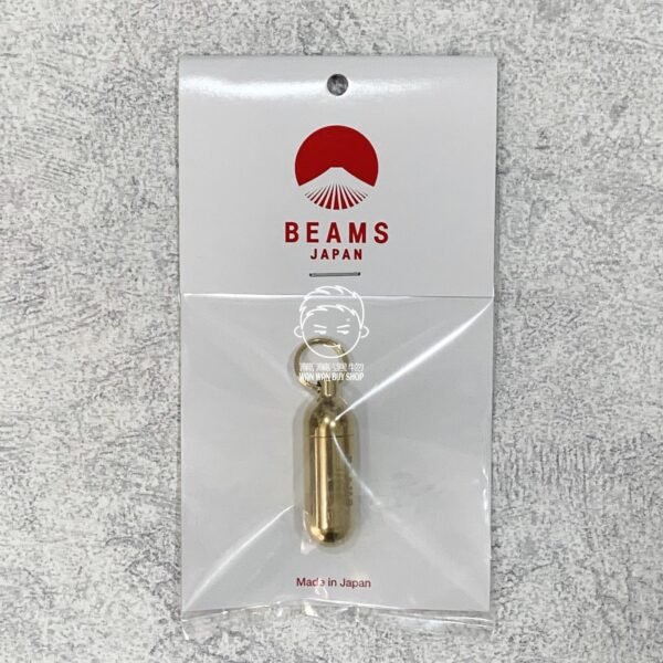 日本製。BEAMS JAPAN。A&F × BEAMS。黃銅。防水。膠囊。鑰匙圈：圖片 4