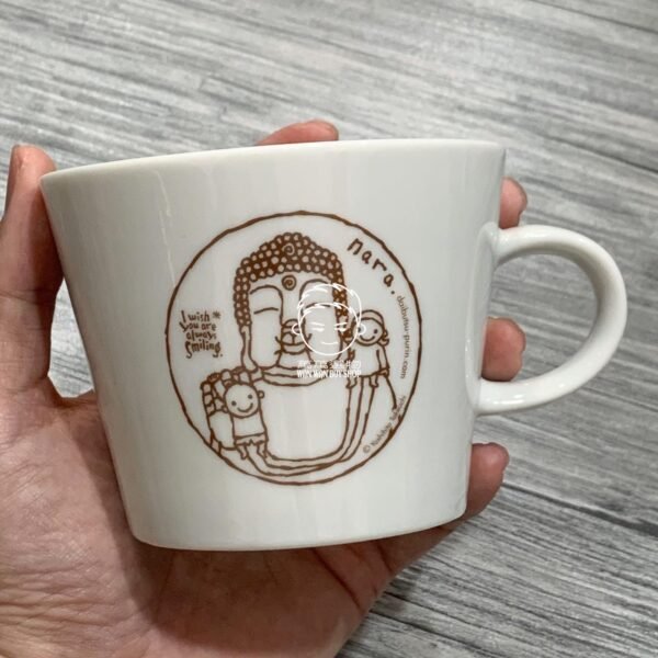 日本製。nara。奈良。大佛。350ml。馬克杯