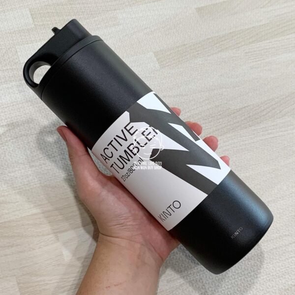 KINTO kinzzz。800ml。真空二重構造。單手易開式。不銹鋼。保溫瓶（共三款）：圖片 5