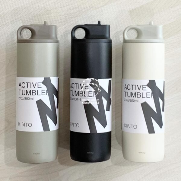 KINTO kinzzz。800ml。真空二重構造。單手易開式。不銹鋼。保溫瓶（共三款）：圖片 21