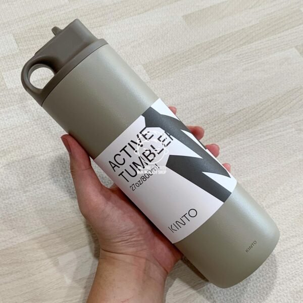 KINTO kinzzz。800ml。真空二重構造。單手易開式。不銹鋼。保溫瓶（共三款）：圖片 4