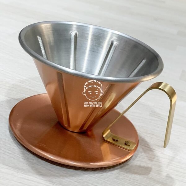 日本製。田辺金具。燕三条。4246。銅製。錐形。手沖。咖啡。濾杯（小）：圖片 3