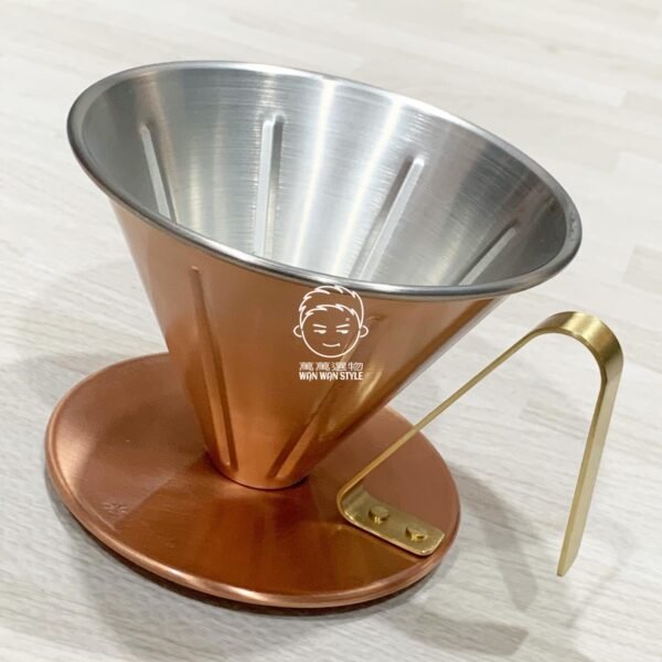 日本製。田辺金具。燕三条。4239。銅製。錐形。手沖。咖啡。濾杯（大）：圖片 3