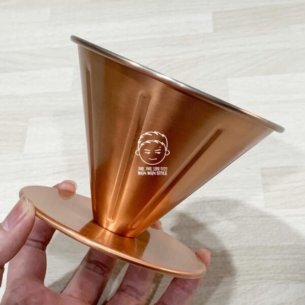 日本製。田辺金具。燕三条。4239。銅製。錐形。手沖。咖啡。濾杯（大）：圖片 4