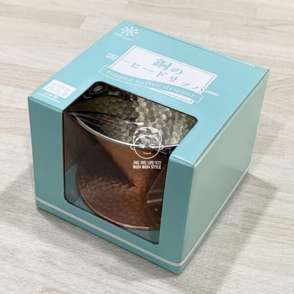 日本製。田辺金具。燕三条。4222。銅製。槌目。手工。錐形。手沖。咖啡。濾杯（大）：圖片 12