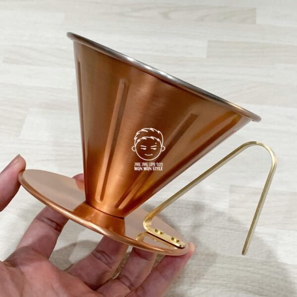 日本製。田辺金具。燕三条。4239。銅製。錐形。手沖。咖啡。濾杯（大）：圖片 7