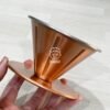 日本製。田辺金具。燕三条。4246。銅製。錐形。手沖。咖啡。濾杯（小）：圖片 7