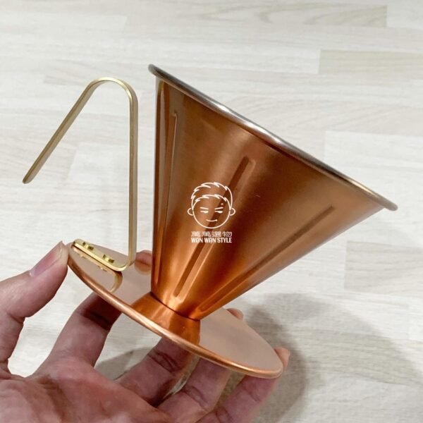 日本製。田辺金具。燕三条。4239。銅製。錐形。手沖。咖啡。濾杯（大）：圖片 6