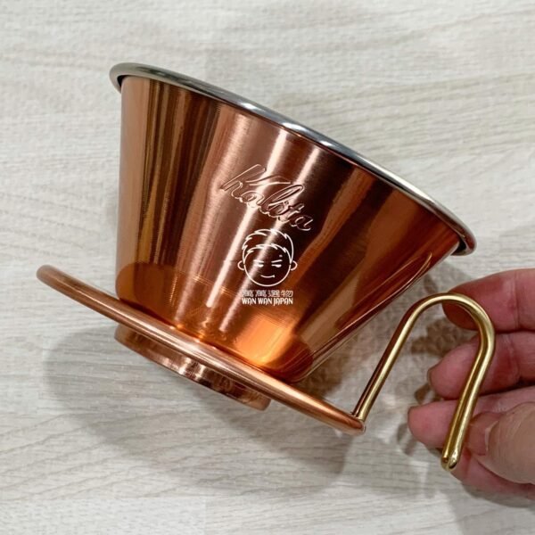 日本製。TSUBAME ＆ Kalita。WDC-185。銅製。手沖。咖啡。濾杯（2~4人）