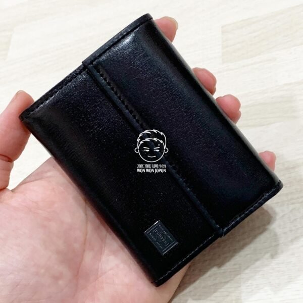 日本製。PORTER。YOSHIDA＆CO。179-03874。皮革款。扣式。零錢包。短夾。錢包（共兩款）：圖片 2