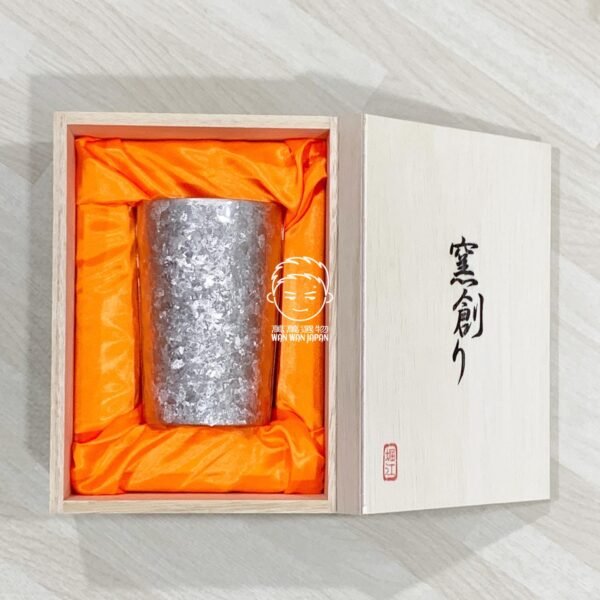 日本製。HORIE。鈦製。窯創り。桐箱。鈦金屬。金屬杯。酒杯（270ml，共兩款）：圖片 5