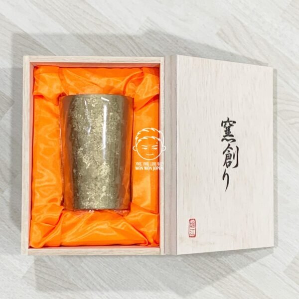日本製。HORIE。鈦製。窯創り。桐箱。鈦金屬。金屬杯。酒杯（270ml，共兩款）：圖片 4