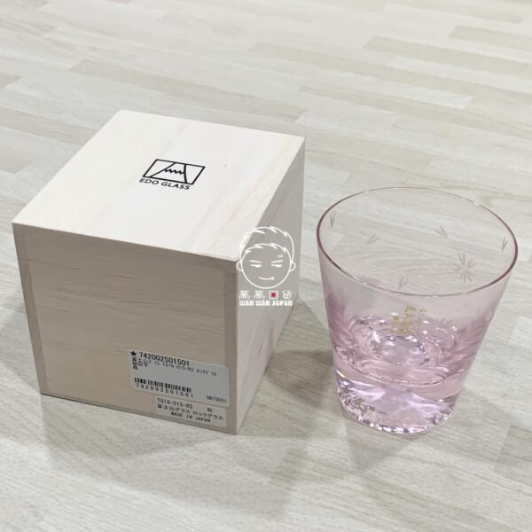 日本製。田島硝子。富士山。日本酒。威士忌杯。冷酒杯。酒杯。玻璃杯（270ml，含木盒，櫻花共兩款）：圖片 29