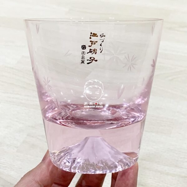 日本製。田島硝子。富士山。日本酒。威士忌杯。冷酒杯。酒杯。玻璃杯（270ml，含木盒，櫻花共兩款）：圖片 5