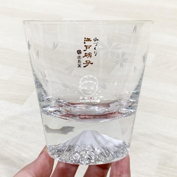 日本製。田島硝子。富士山。日本酒。威士忌杯。冷酒杯。酒杯。玻璃杯（270ml，含木盒，櫻花共兩款）：圖片 4