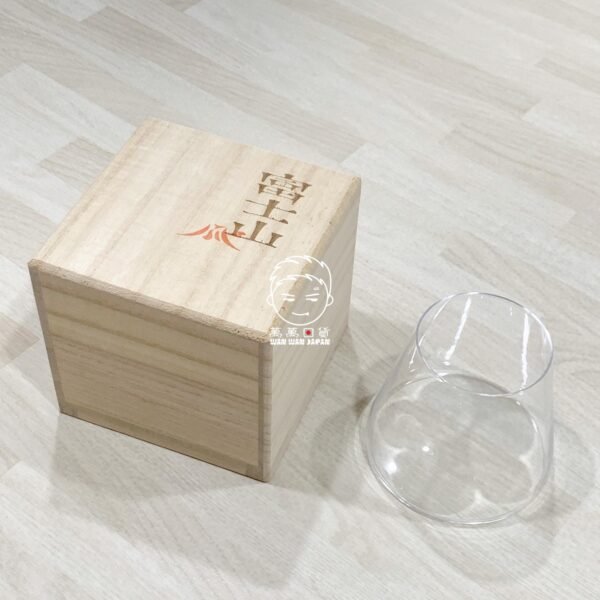 日本製。Sghr。富士山。日本酒。威士忌杯。冷酒杯。酒杯。玻璃杯（280ml，含木盒）：圖片 8
