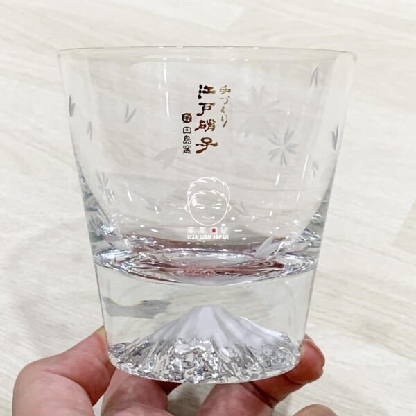 日本製。田島硝子。富士山。日本酒。威士忌杯。冷酒杯。酒杯。玻璃杯（270ml，含木盒，櫻花共兩款）：圖片 18