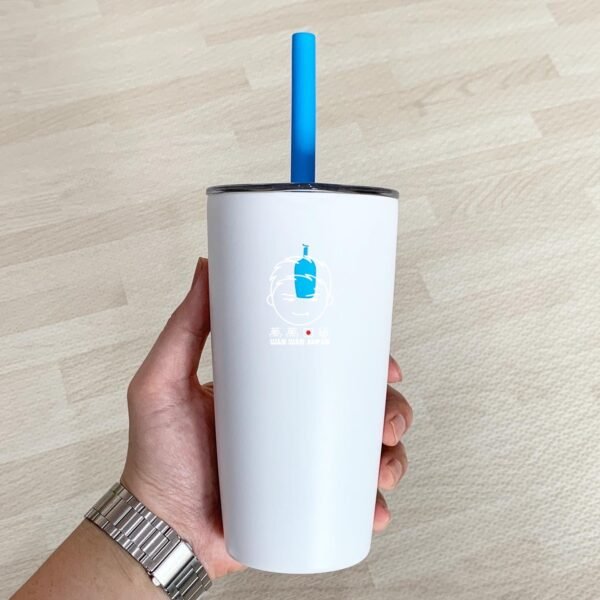 BLUE BOTTLE COFFEE。藍瓶。藍瓶咖啡。隨手杯。隨行杯（473ml，附吸管，雙蓋組）：圖片 6