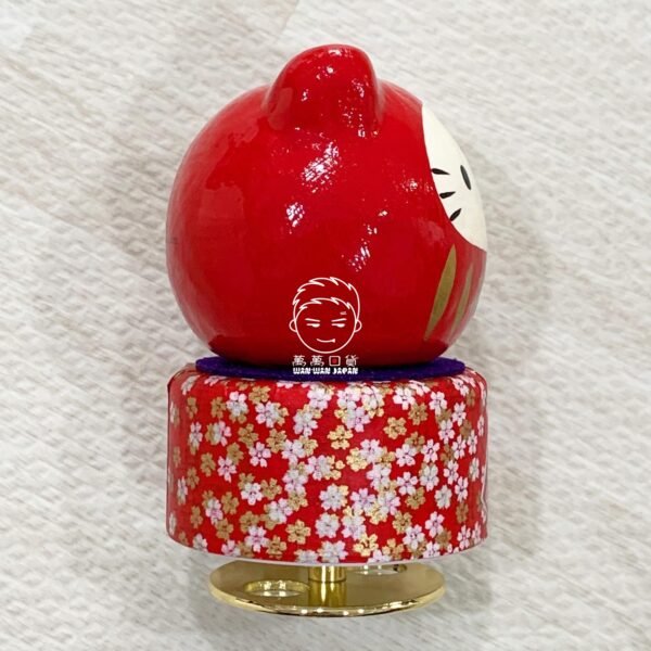 日本製。HELLO KITTY。凱蒂貓。達摩。福神。不倒翁。緣起物。和風。福。福入。旋轉。音樂盒：圖片 5
