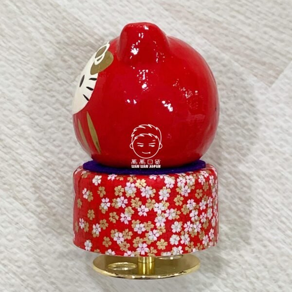 日本製。HELLO KITTY。凱蒂貓。達摩。福神。不倒翁。緣起物。和風。福。福入。旋轉。音樂盒：圖片 7