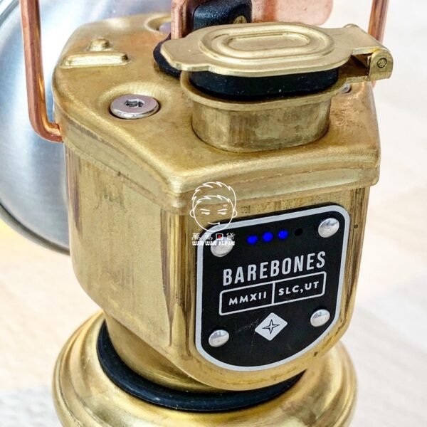 BAREBONES。充電式。黃銅。礦燈。礦井。礦工燈。迷你。造型。底部。磁吸式。LED燈：圖片 16