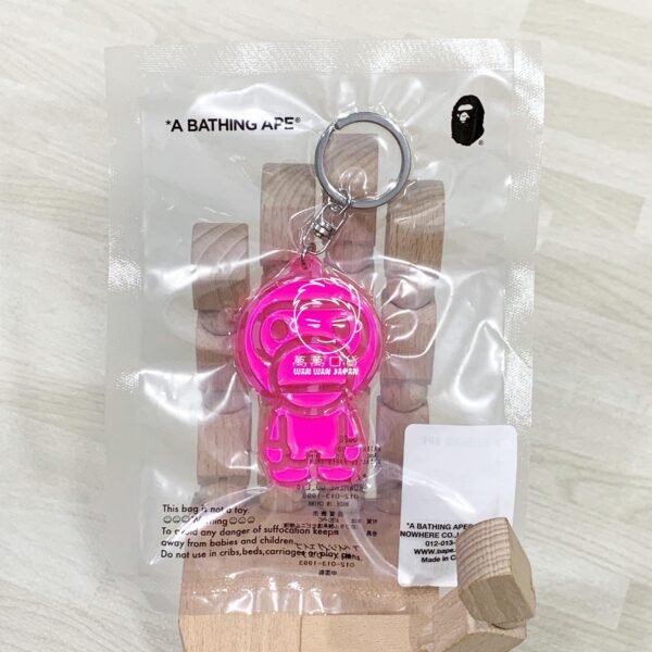A BATHING APE。BABY MILO。潮流。猿人。反光。鑰匙扣。鑰匙圈（四款）：圖片 5