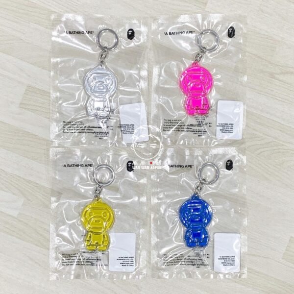A BATHING APE。BABY MILO。潮流。猿人。反光。鑰匙扣。鑰匙圈（四款）