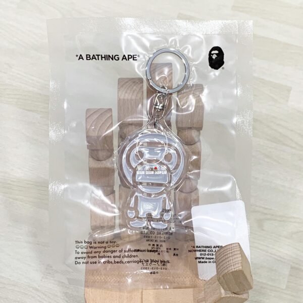 A BATHING APE。BABY MILO。潮流。猿人。反光。鑰匙扣。鑰匙圈（四款）：圖片 4